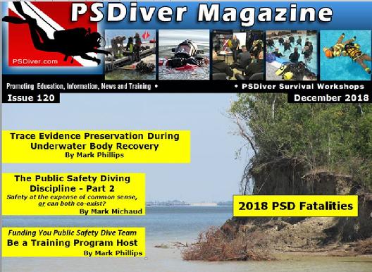 PSDiver Police Sheriff Firefighter SAR Underwater Body Recovery Rescue PSD Public Safety Diving