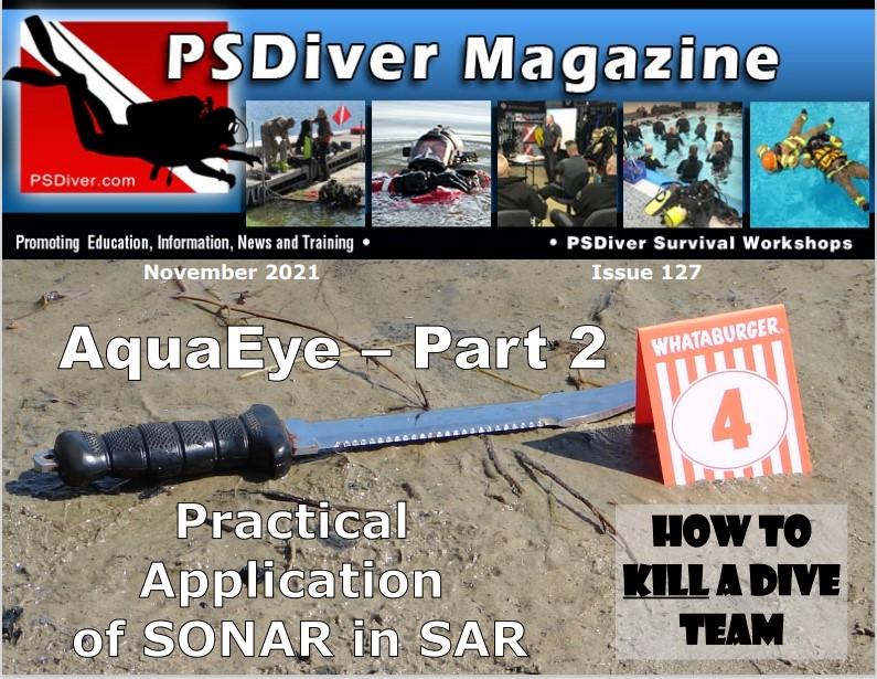 Public Safety Diving. Police Diving, Sonar in SAR, Underwater Search and Recovery, Water Rescue, Underwater Investigator, PSD Standards